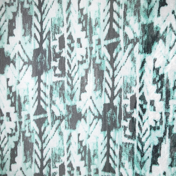 Maurice's Size 2/3 Plus Size Ikat Print Kimono Style Overlay Jacket With Fringe - Picture 8 of 8